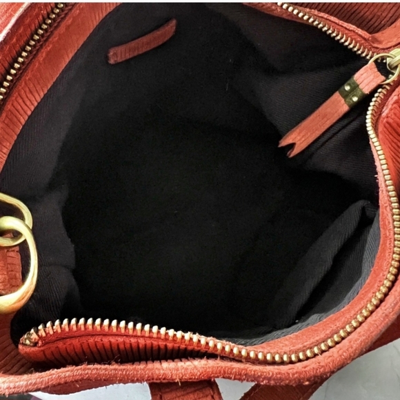 Madewell medium transport crossbody orange/rust color - Picture 4 of 7